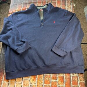Izod Men's Blue Zip-Up Sweater